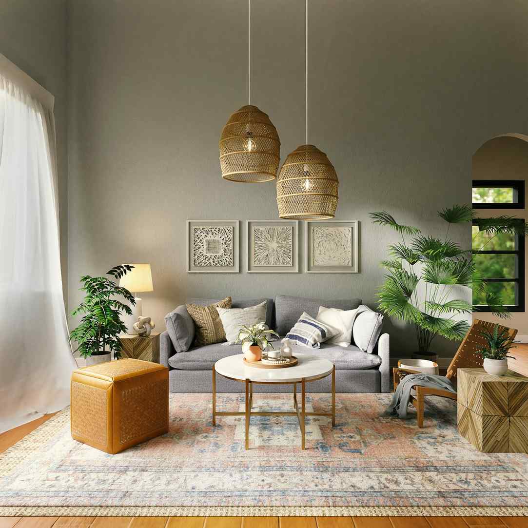 Moodboard materiałów i kolorów do projektu wnętrza MoreSpaace